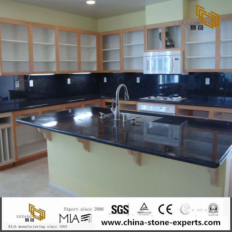 China Butterfly Blue Granite Kitchen Countertops With Cheap Price