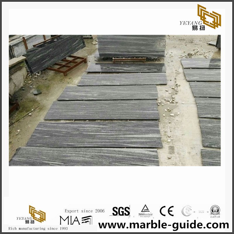 Grey Granite stairs /Nero Santiago Granite stairs hot sale