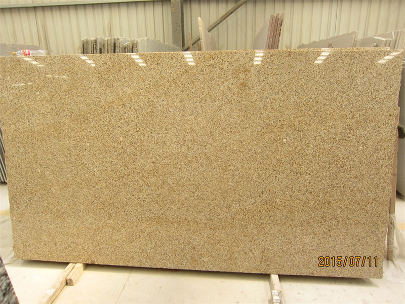 G682 Misty Yellow Granite Slab for Countertop/Exterior Wall