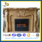 Natural Stone Yellow Marble Fireplace for Indoor & Outdoor(YQG-F1005)