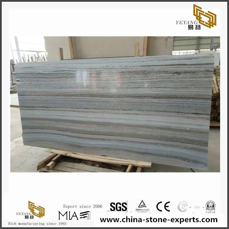 China Popular Wooden Blue Veins Marble Slabs & Tiles 