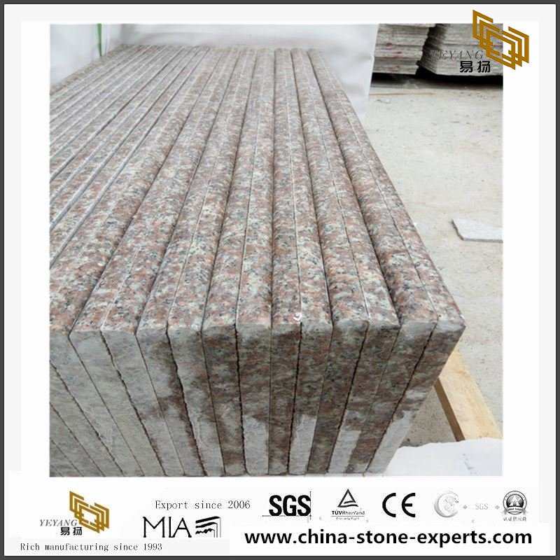 China Low Price G687 Peach Pink Granite For Slab Tiles And