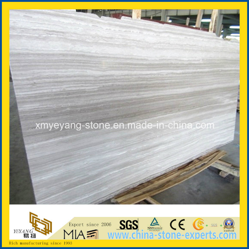 Natural White/Grey/Black/Coffee/Ancient Wooden Vein Marble for Floor or Wall Tile