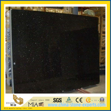 Natural Stone Polished Star / Black Galaxy Granite Slab for Countertop