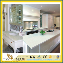 Pure White/Black/Yellow/Grey/Green Polished Artificial Quartz/Granite/Marble Stone Countertop for Kitchen/Bathroom/Hotel