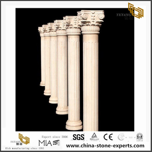 Architectural Beige Granite columns and pillar for Exterior Decorative