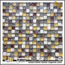 Mixed Colorful Glass Marble Gem Mosaic For Decoration Product