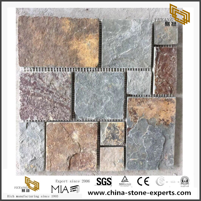 Tumbled Marble Mosaic Tiles Natural Stone Backsplash Tiles