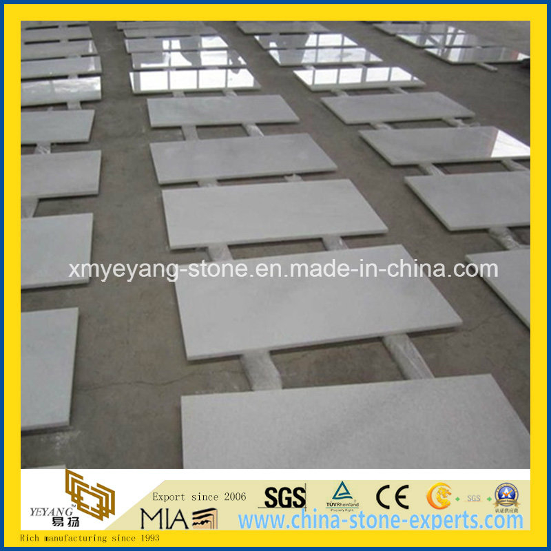Crystal White / Pure White Marble Floor Tile for Interior Decoration
