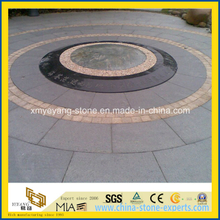 G654 China Impala Granite Flamed Paving Slab for Plaza Project