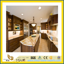 Natural Stone Polished Gold Rusty Granite Countertop for Kitchen/Bathroom (YQC)