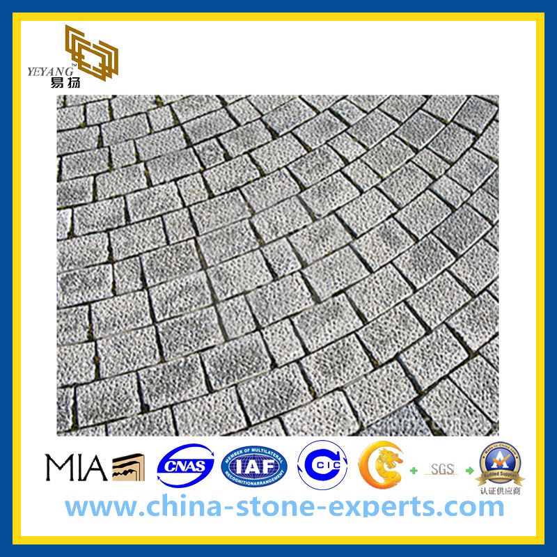 Natural Black Basalt Paving Cobble Stone for Landscaping and Patio(YQG-PV1014)