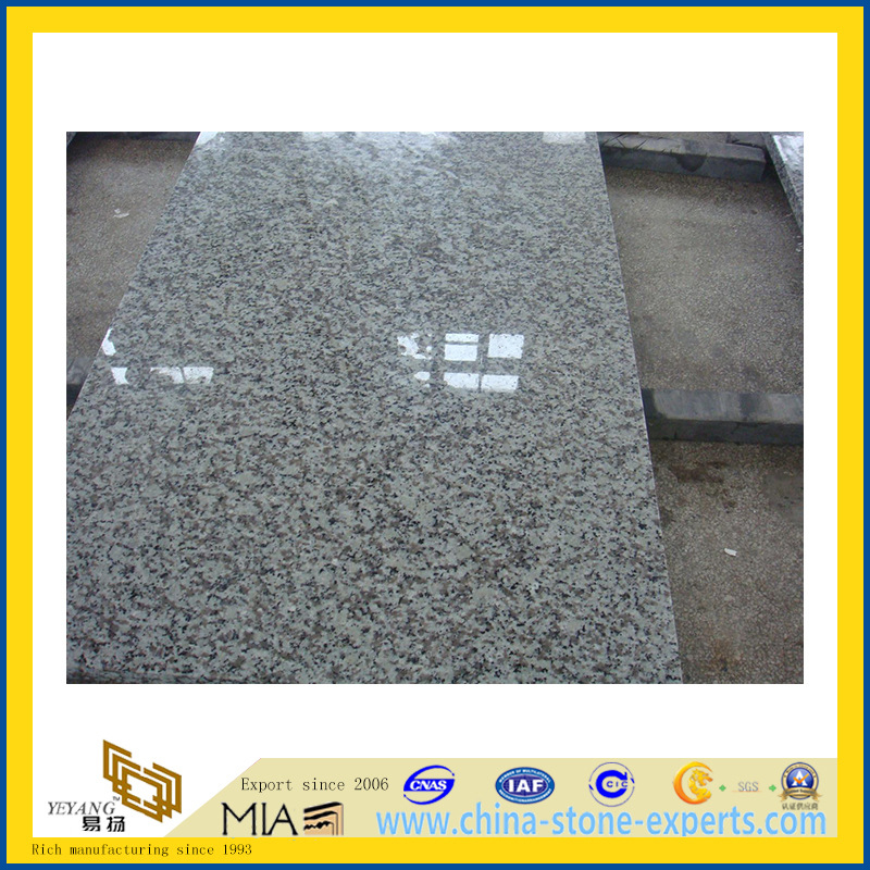 Natural Polished White Flower Granite Tile for Wall/Flooring (YQC)