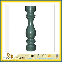 Polished Green Marble Railing Baluster for Outdoor Decoration