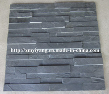 Building Material Black Slate Stack Stone for Wall Panel