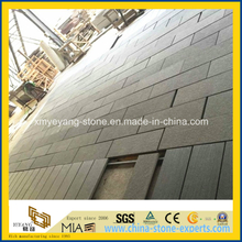 Shanxi Black Granite Flamed Paving Tile / Road Pavers for Garden