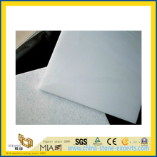 Natural Stone Polished Pure Crystal White Marble Tile for Wall/Flooring