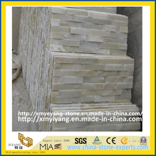 White Quartz Cultured Stone Slate for Wall Cladding, Floor Tiles