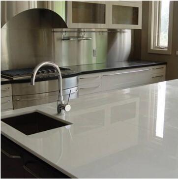Tile Countertop | Nano crystal white tiles countertops for Kitchen & Bathroom