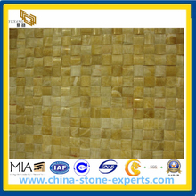 Yellow Honey Onyx Marble Stone Mosaic for Tile, Wall (YYAZ)