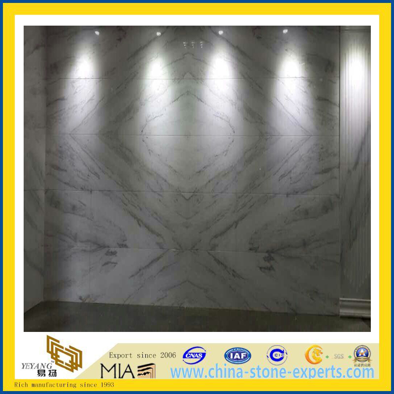 New cheap white marble tile for wall for floor (YQA-MS1008)