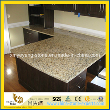 Prefabricated Giallo Ornamental Granite Kitchen Countertops