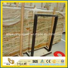 Translucent Bamboo Green Onyx for Background Walling