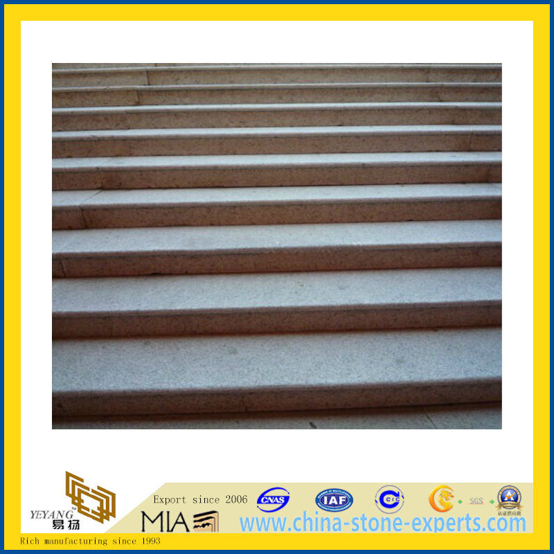 Natural Granite Stairs& Riser for Interior or Exterior (YQA)