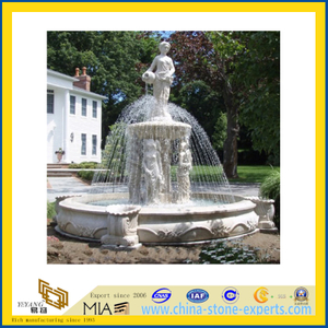 Granite Stone Carved Water Fountain for Outdoor Garden Decoration(YQC)