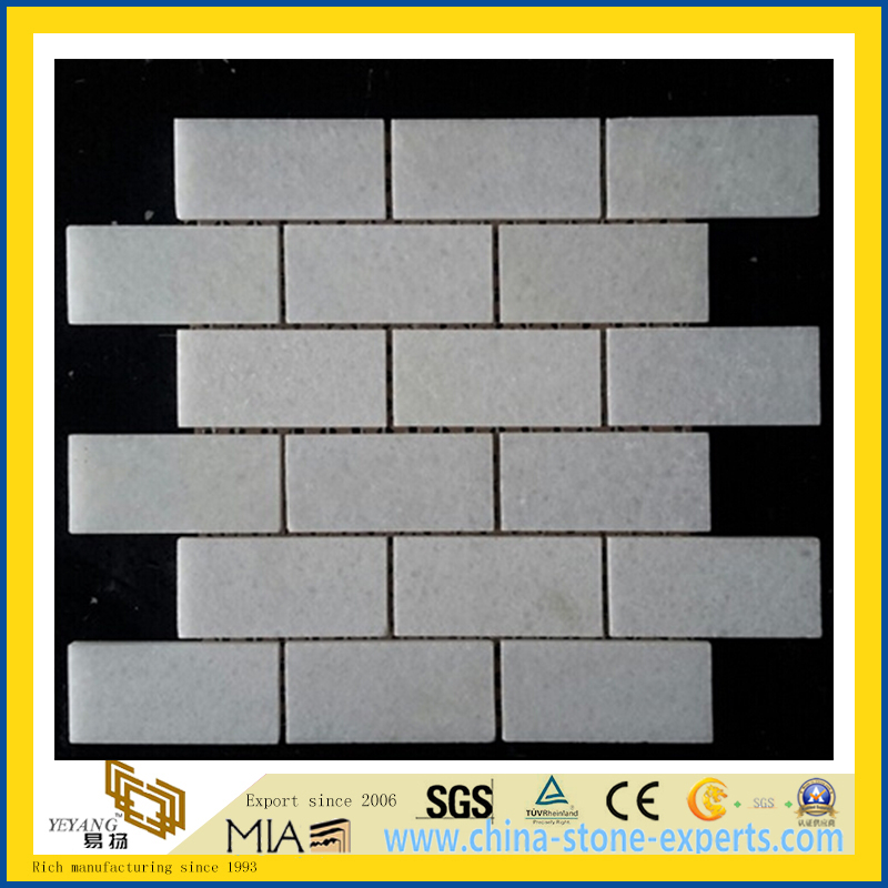 Pure Crystal White Marble Mosaic (YQA-MM1006)