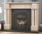 Egypt Beige Marble Carved Fireplace
