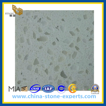 White Artificial Quartz Stone for Kitchen Countertop (YQZ-QS1008)