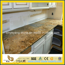 Prefab Laminate Golden Persa Granite Kitchen Countertop