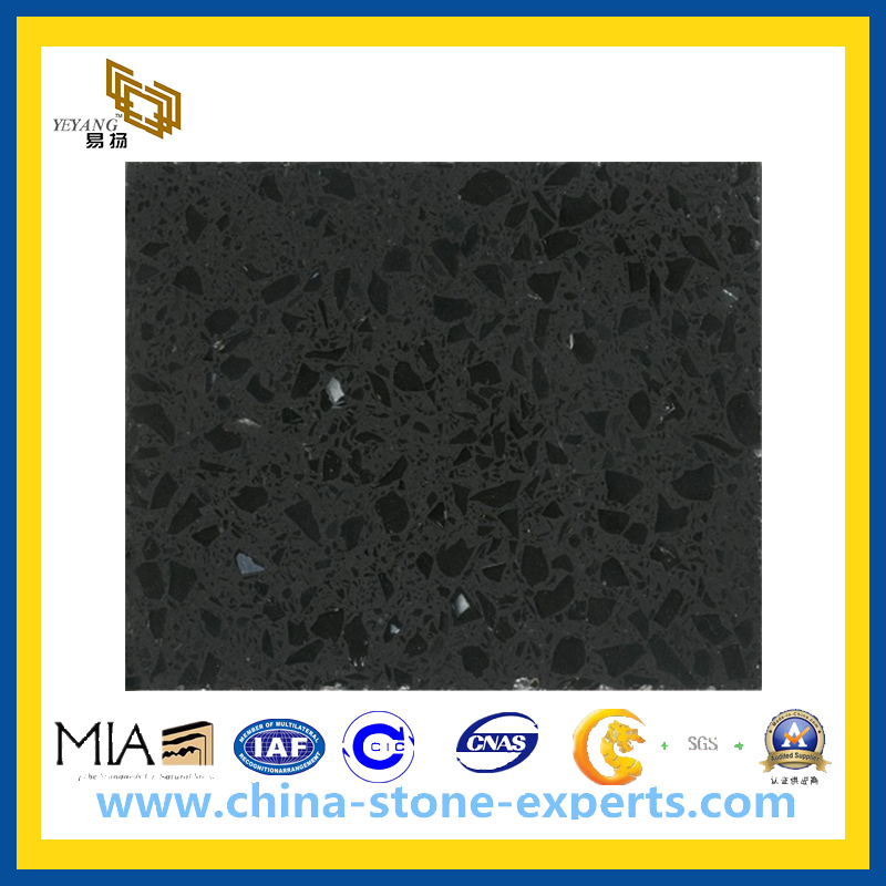 Artifical Quartz Stone/Black Quartz (YQA-QC)