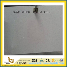 Polished Crystal White Artificial Quartz Slabs for Kitchen Countertops (YQC)