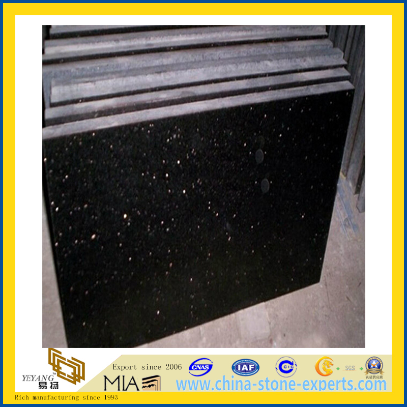 Black star galaxy stone tile for interior & exterior decoration (YQA-GT1018)