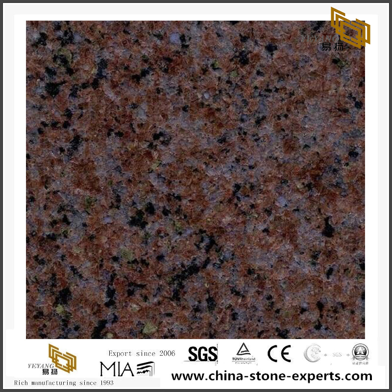 Three Gorge Red Granite Stone Small Tiles Outlet