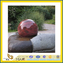 Rolling Ball Water Fountains, Rotating Granite Stone Garden Water Features(YQC)