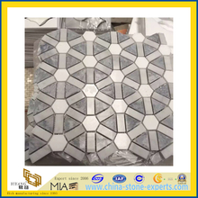 Cheap Prices Marble Stone Mosaic Floor Tile for Flooring (YQZ-M)