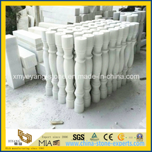 Polished Pure White Jade Stairs Baluster for Interior Decoration