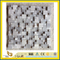 Honed Gray Small Square Stone Mosaic Tile for Outdoor Wall