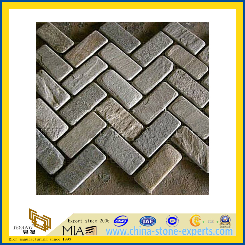 Slate Mosaic, Mosaic Pattern (YQA-S1065)