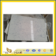 Carrara White Quartz for Kitchen Countertop(YQG-QS1015)