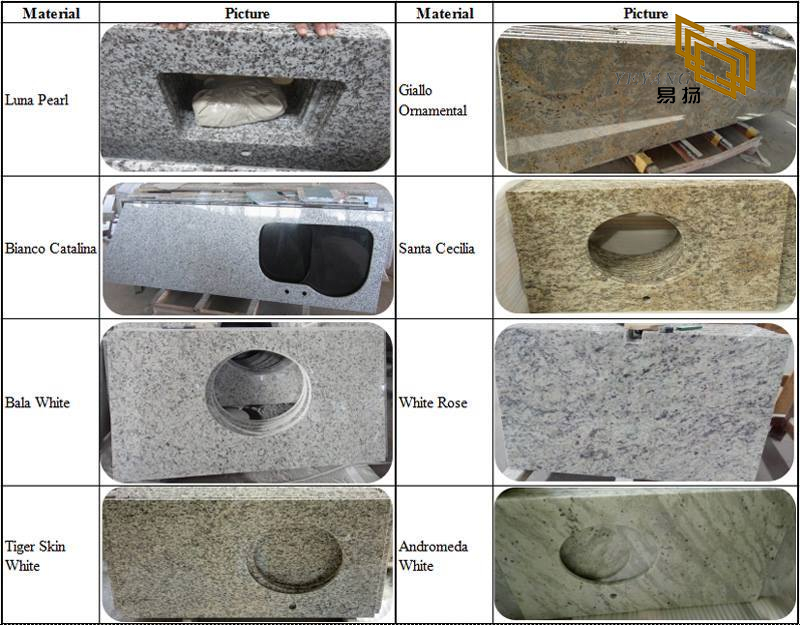 China Juparana Granite Slabs for Hotel Kitchen Countertops (YQW-11001G)
