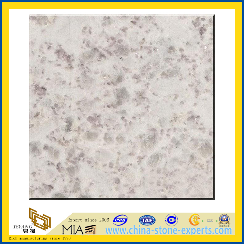 Polished Pearl White Slabs for Countertops (YQZ-G1046)