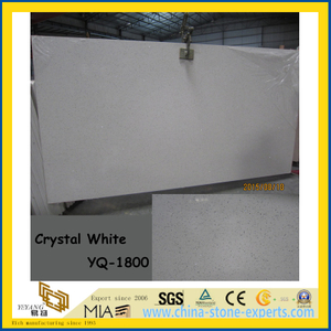 Hot Sale Crystal White Quartz Stone Slabs (YQ-1800)