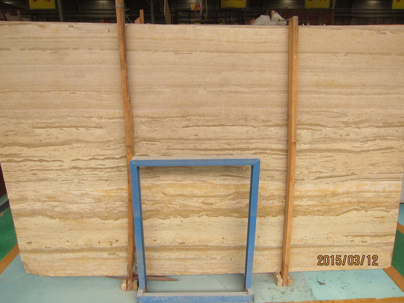 Yellow Wood Marble Slab for Flooring and Walling