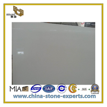 Natural Polished Decorative White Artificial Stone Quartz(YQC)