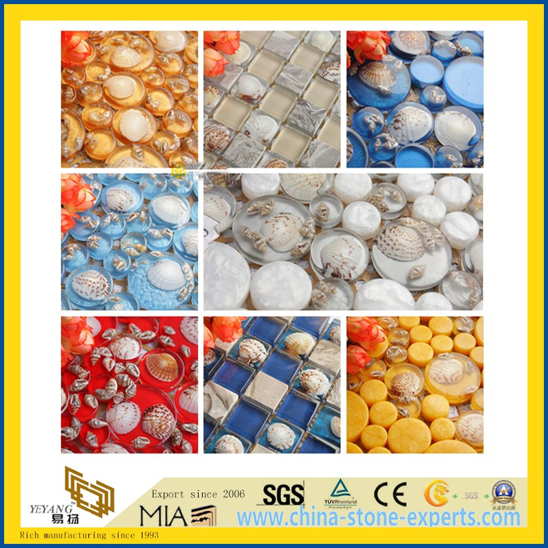 Stone/Glass/Shell Marble Mosaic for Swimming Pool, Wall, Tiles