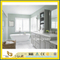 White Artificial Stone Quartz Vanity Top for Home &amp; Hotel Bathroom